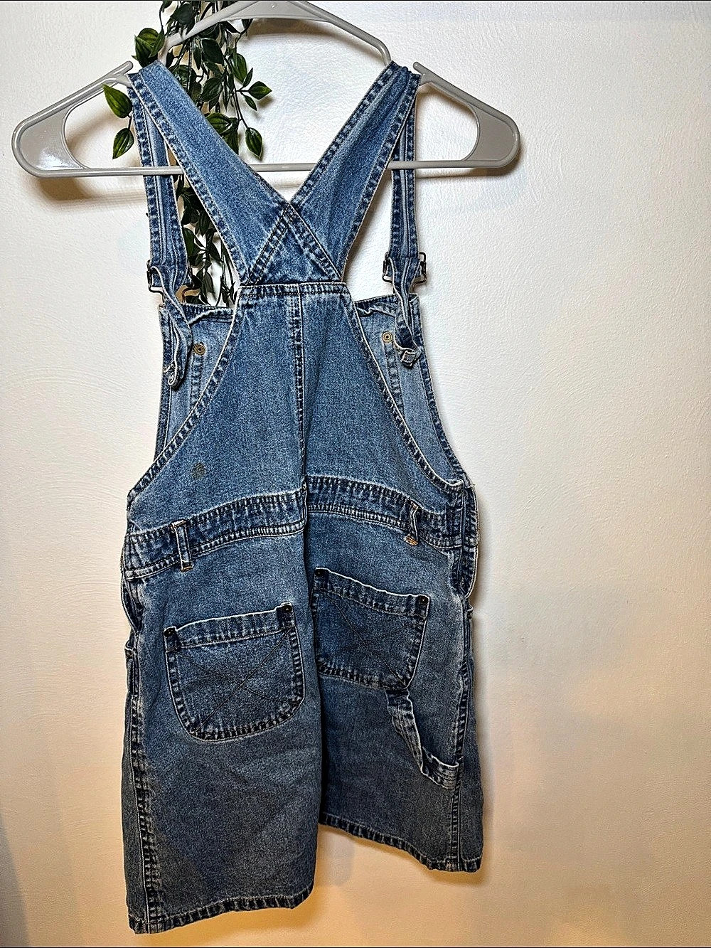 Vintage 90s winnie the Pooh Tigger overalls Denim skirt Girls Large - Picture 5 of 9